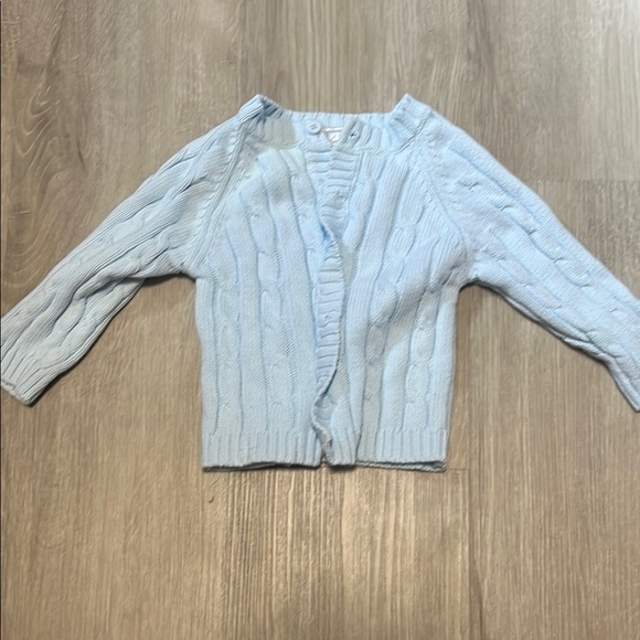 Light Blue Cable Knit Girl’s Sweater - Picture 1 of 1